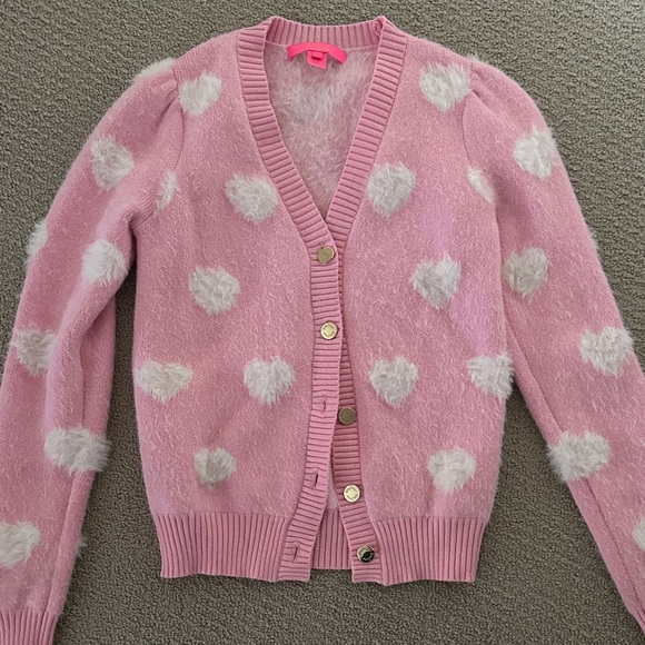 Lilly Pulitzer Sweaters - Lilly Pulitzer Pink Heart Patterned Women's Sweater